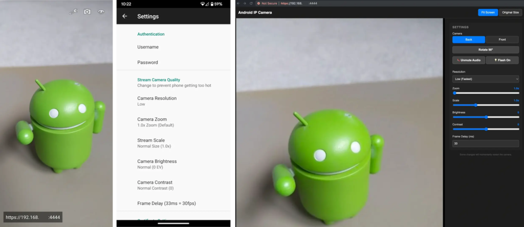 Android IP Camera APK screenshot