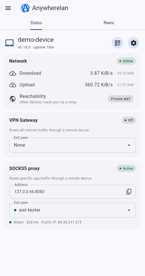 Anywherelan APK screenshot