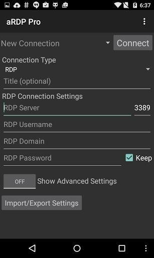 aRDP Free APK screenshot