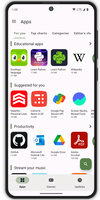 Aurora Store APK screenshot