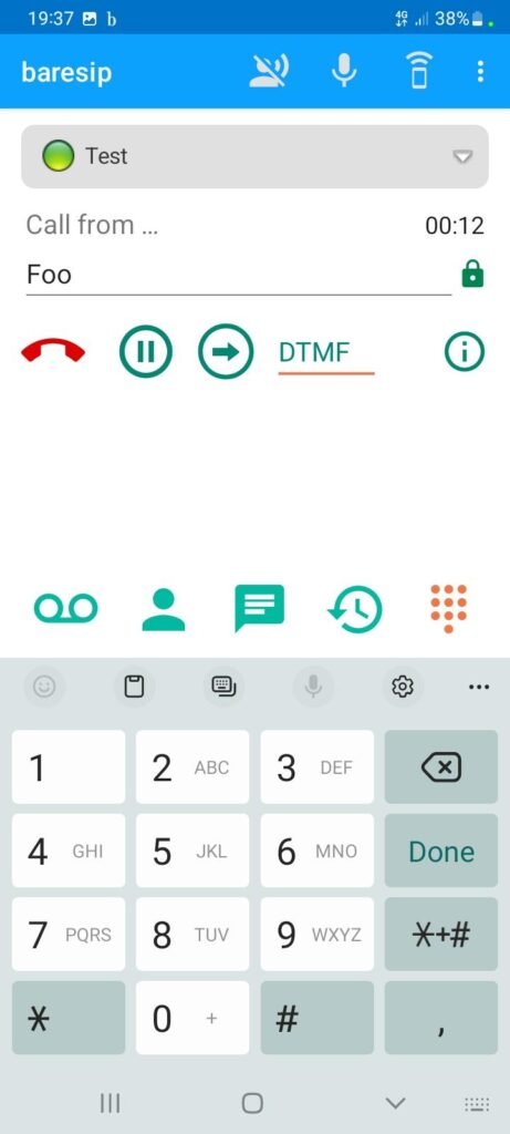 baresip APK screenshot