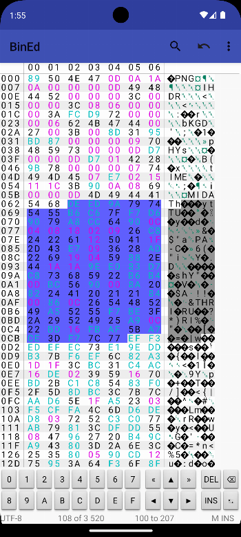 BinEd - Hex Editor APK screenshot