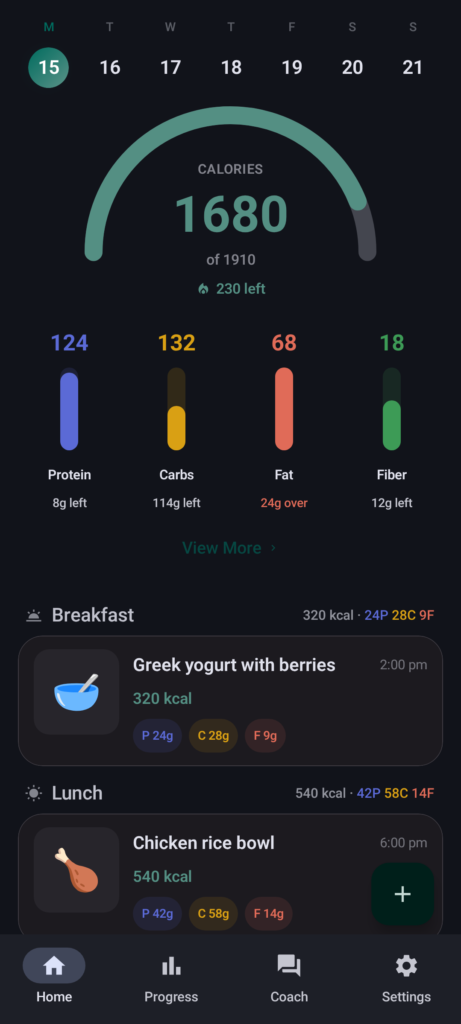 Chompass - Calorie Tracker APK screenshot