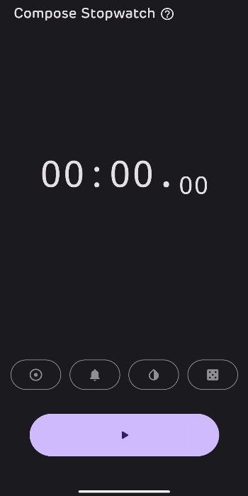 Compose Stopwatch APK screenshot