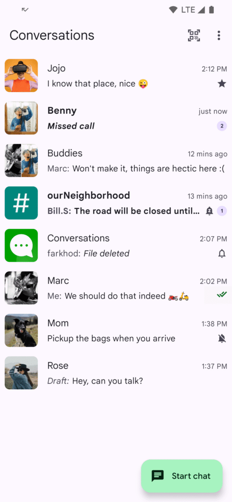 Conversations APK screenshot