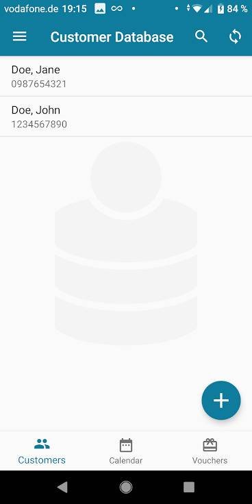 Customer Database APK screenshot