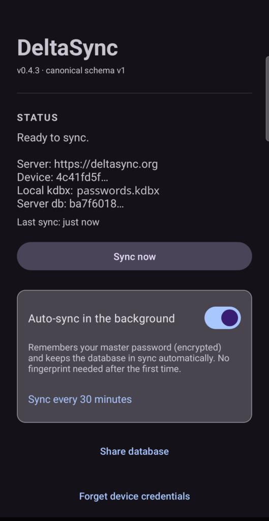 DeltaSync APK screenshot