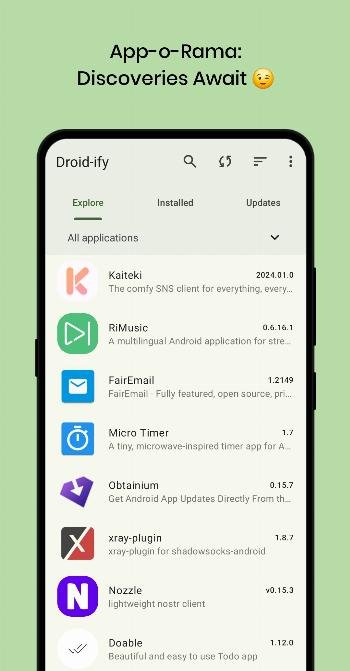 Droid-ify APK screenshot