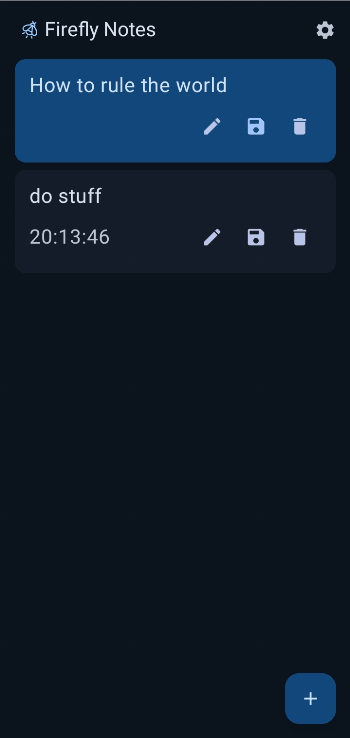 Firefly Notes APK screenshot