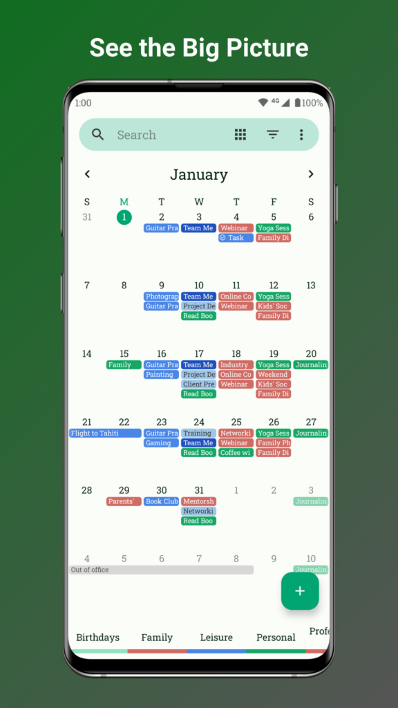 Fossify Calendar APK screenshot