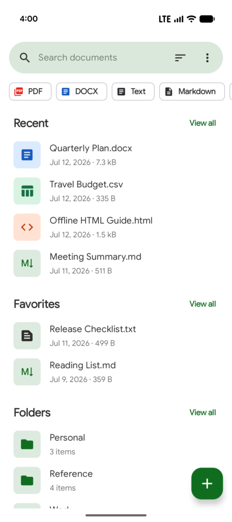 Fossify Documents Beta APK screenshot