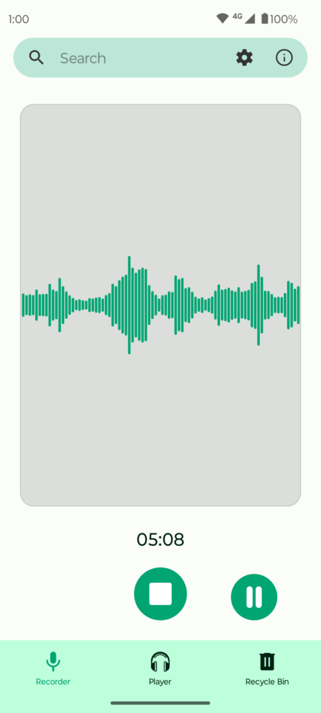 Fossify Voice Recorder Beta APK screenshot