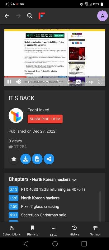 FreeTube Android APK screenshot