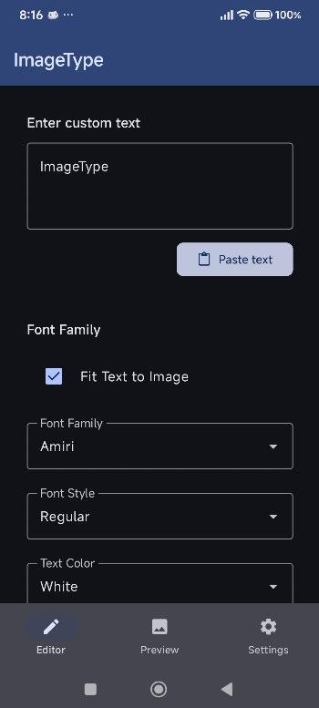 ImageType | Accessible Editor APK screenshot