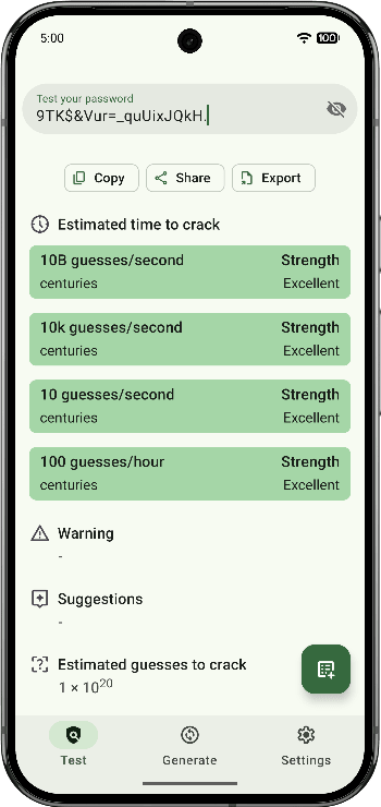 IYPS - Is Your Password Secure? APK screenshot