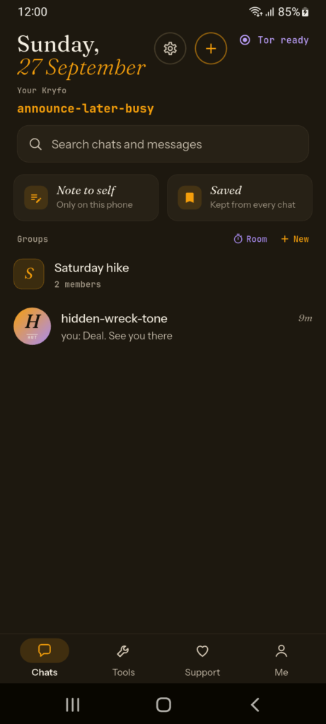 Kryfo APK screenshot