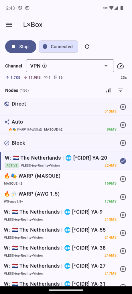 L×Box: VPN & Proxy Client APK screenshot