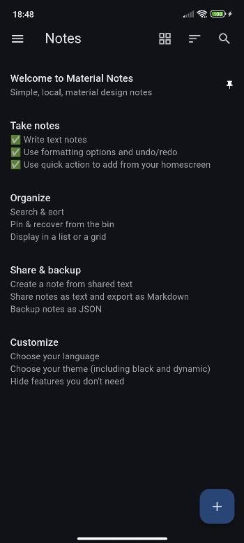 Material Notes APK screenshot
