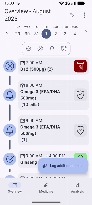 MedTimer: Med & Pill Reminder APK screenshot