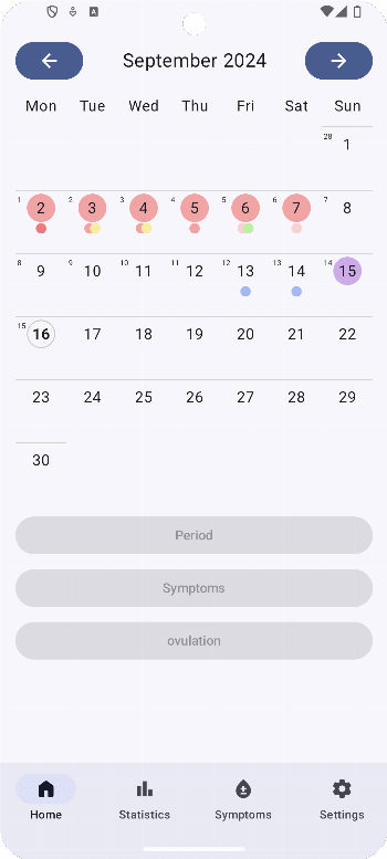 Mensinator APK screenshot