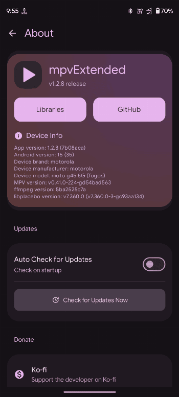 mpvExtended APK screenshot