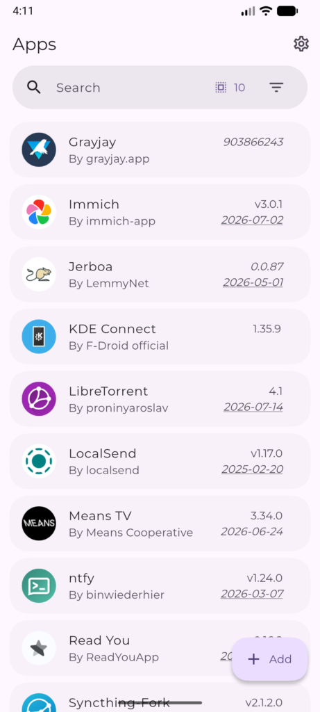 Obtainium APK screenshot