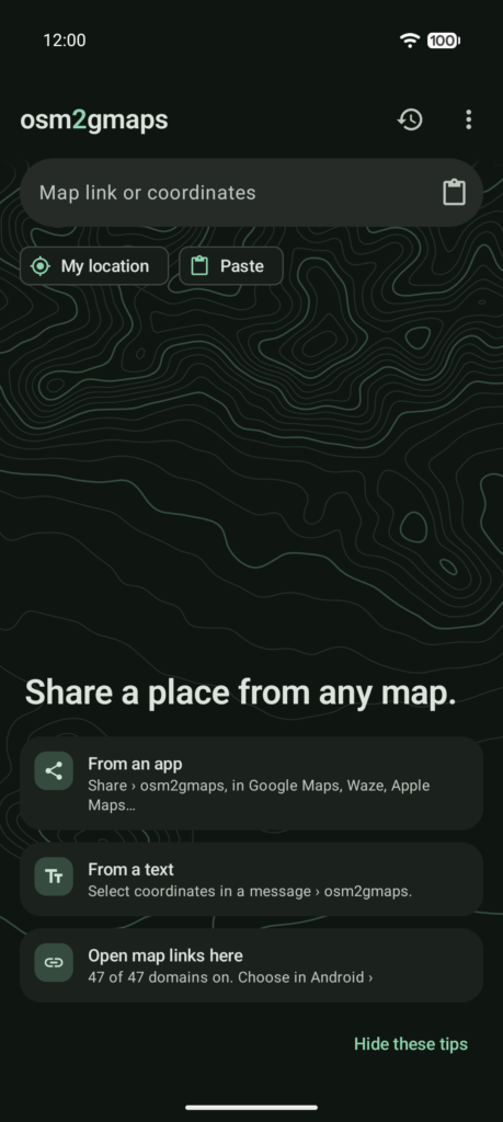 osm2gmaps APK screenshot