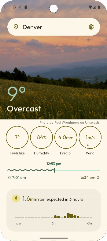 Overmorrow weather APK screenshot