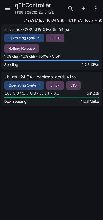 qBitController APK screenshot