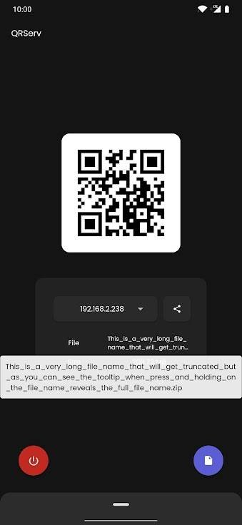 QRServ APK screenshot