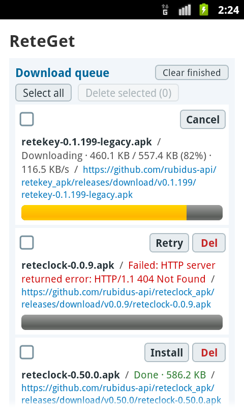 ReteGet APK screenshot
