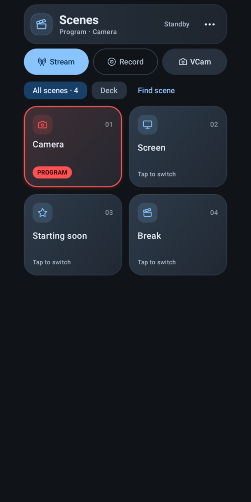 SceneDeck APK screenshot