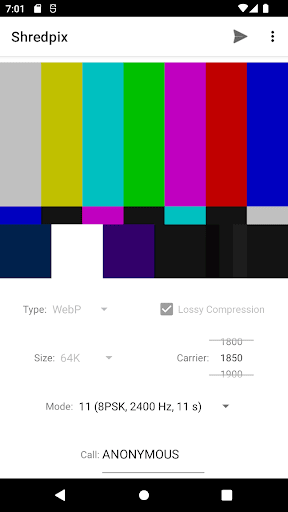 Shredpix - Encode COFDMTV APK screenshot