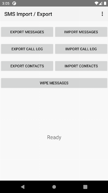 SMS Import / Export APK screenshot