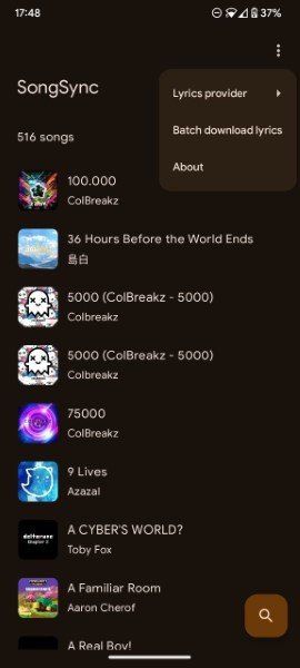 SongSync APK screenshot