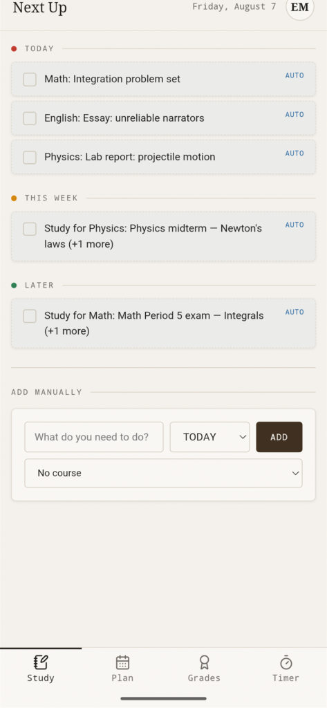 StudyDesk APK screenshot