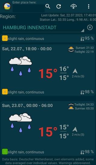 Tiny Weather Forecast Germany APK screenshot