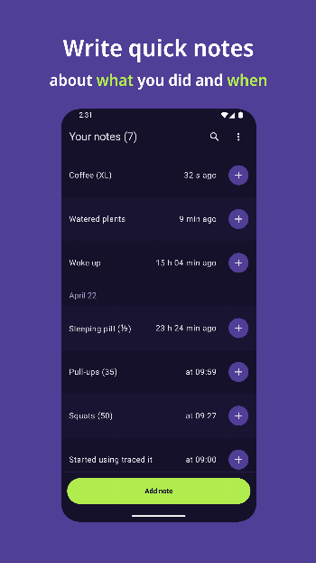 traced it APK screenshot