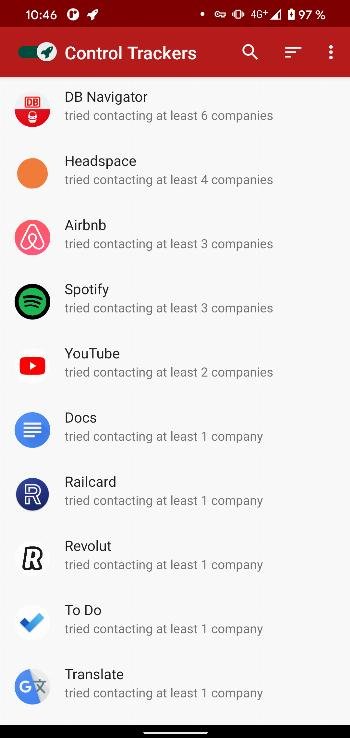 TrackerControl APK screenshot
