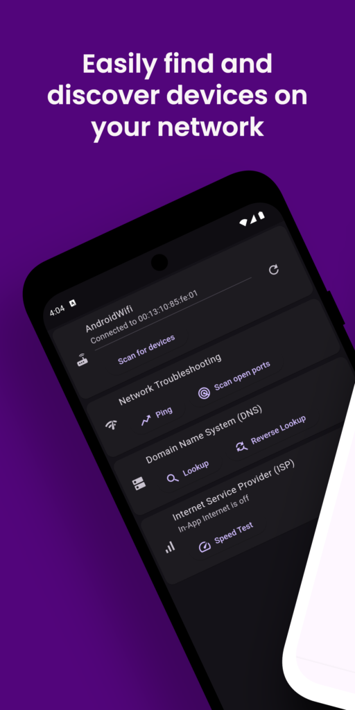 Vernet - Know your network APK screenshot