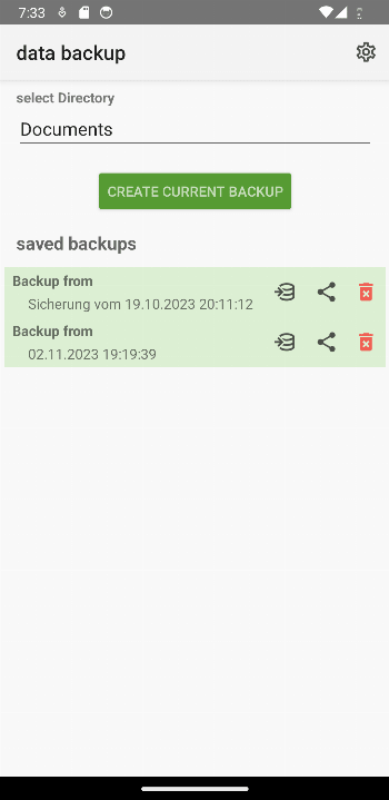Working Time Account APK screenshot